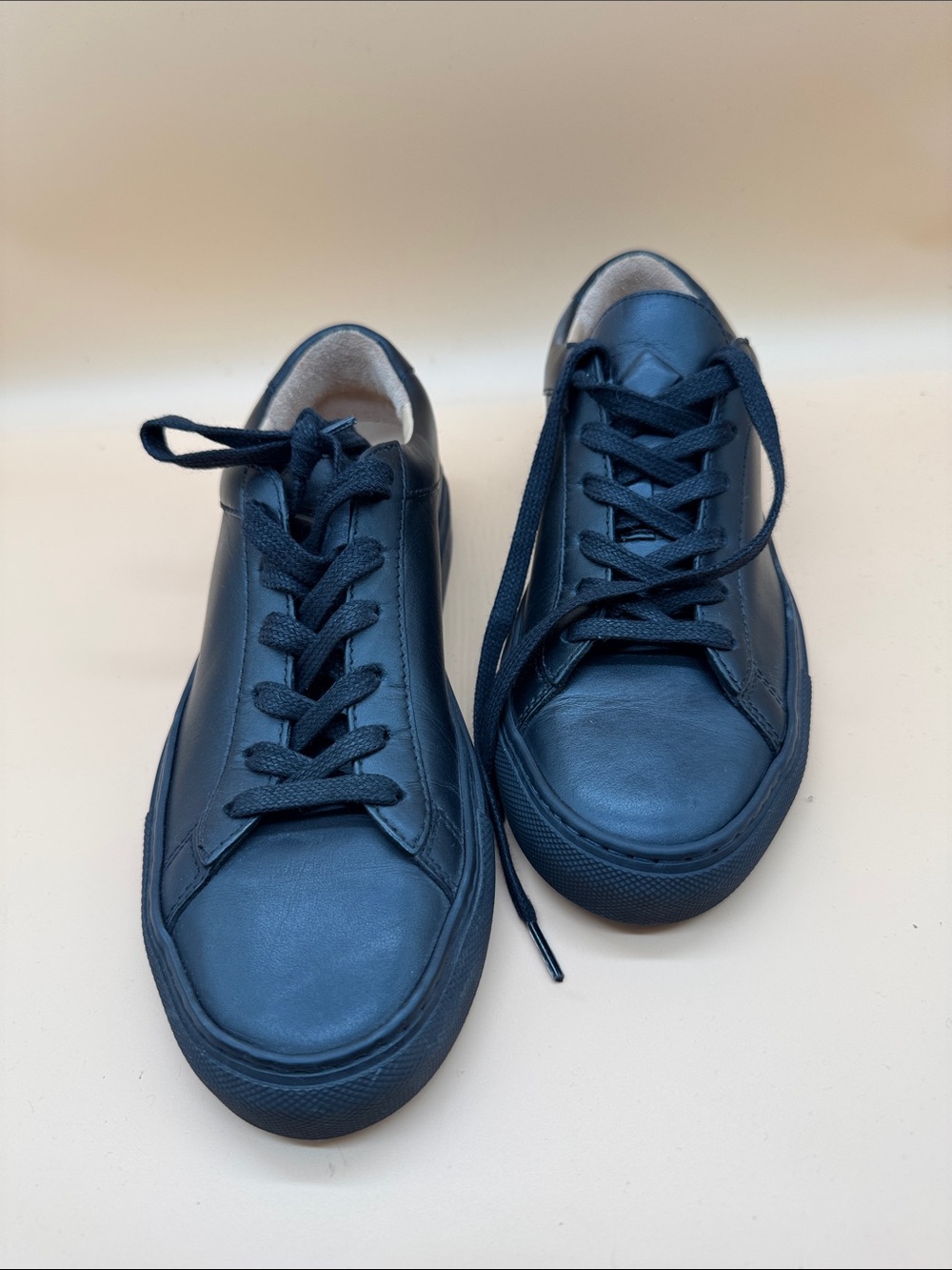 KOIO Women’s Leather Capri Sneakers in (Black), Size 37 6.5-7 Made  in Italy